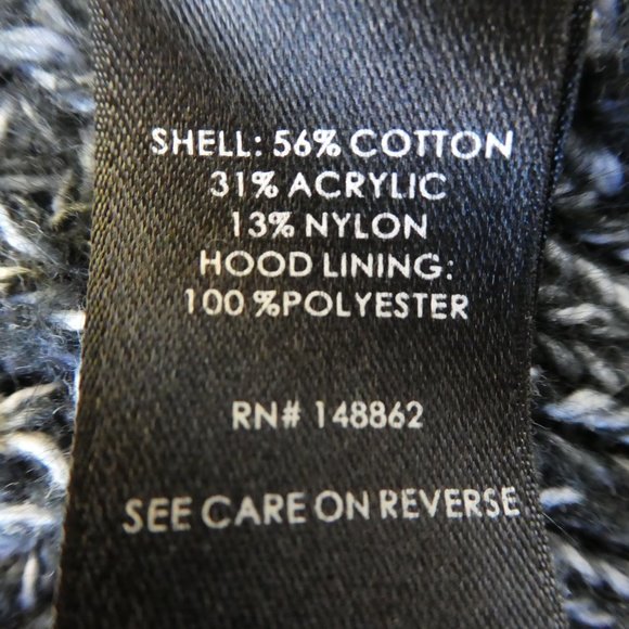 Torrid Cardigan Dark Grey Marled Longline Faux Sherpa Hood Toggle Pockets 2 - Picture 9 of 10